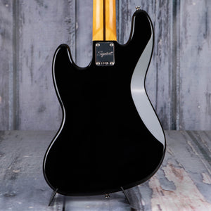 Squier Classic Vibe '70s Jazz Bass Guitar V Electric Bass Guitar, Black, back closeup