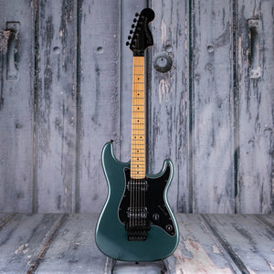 Squier Contemporary Stratocaster HH FR Electric Guitar, Gunmetal Metallic, front