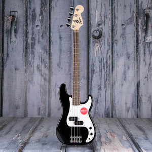 Squier Mini Precision Bass Guitar, Black, front