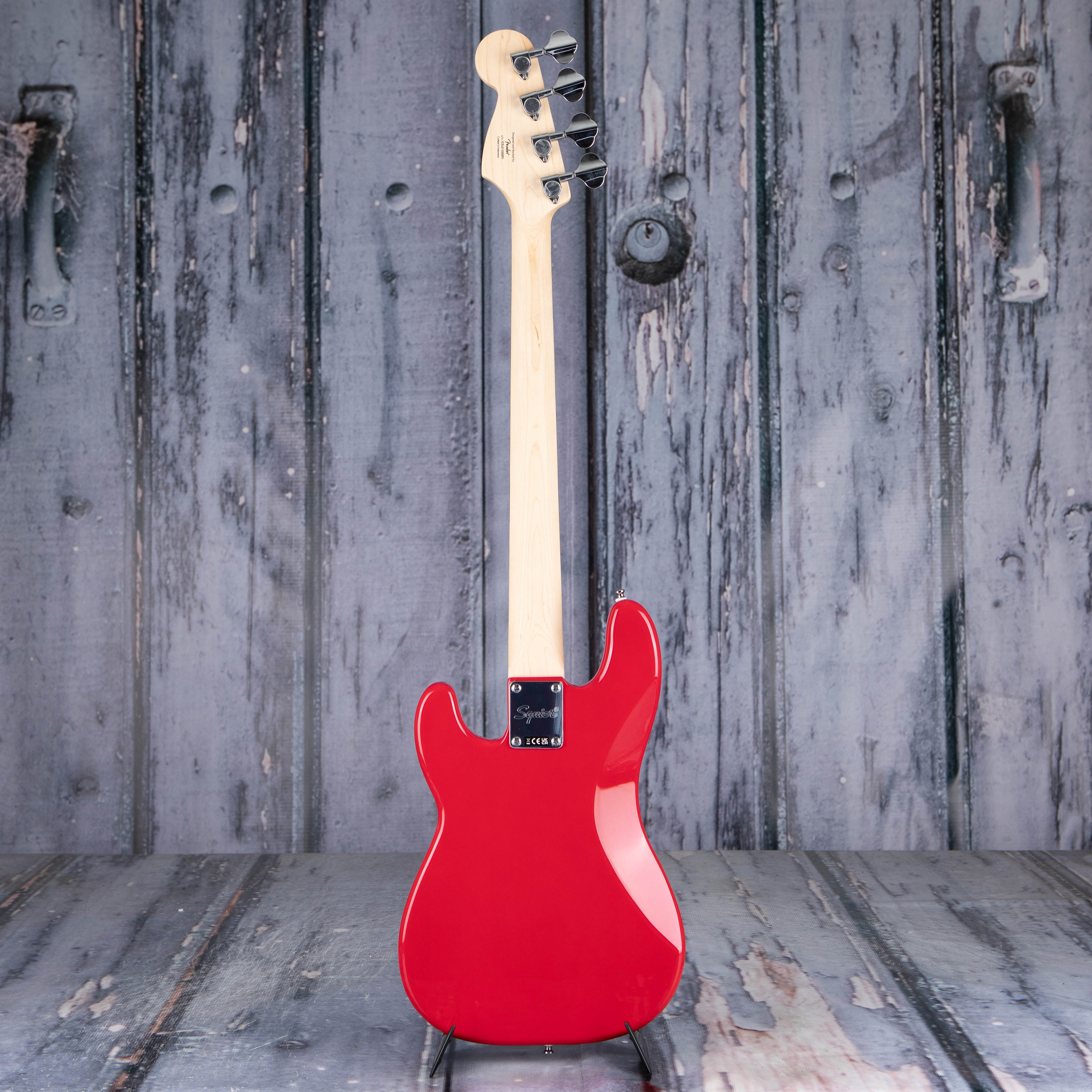 Squier Mini Precision Bass Guitar, Dakota Red, back