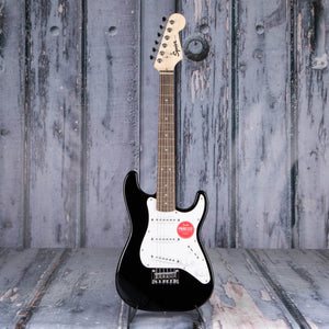 Squier Mini Stratocaster Electric Guitar, Black, front