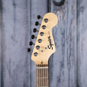 Squier Mini Stratocaster Electric Guitar, Dakota Red, front headstock