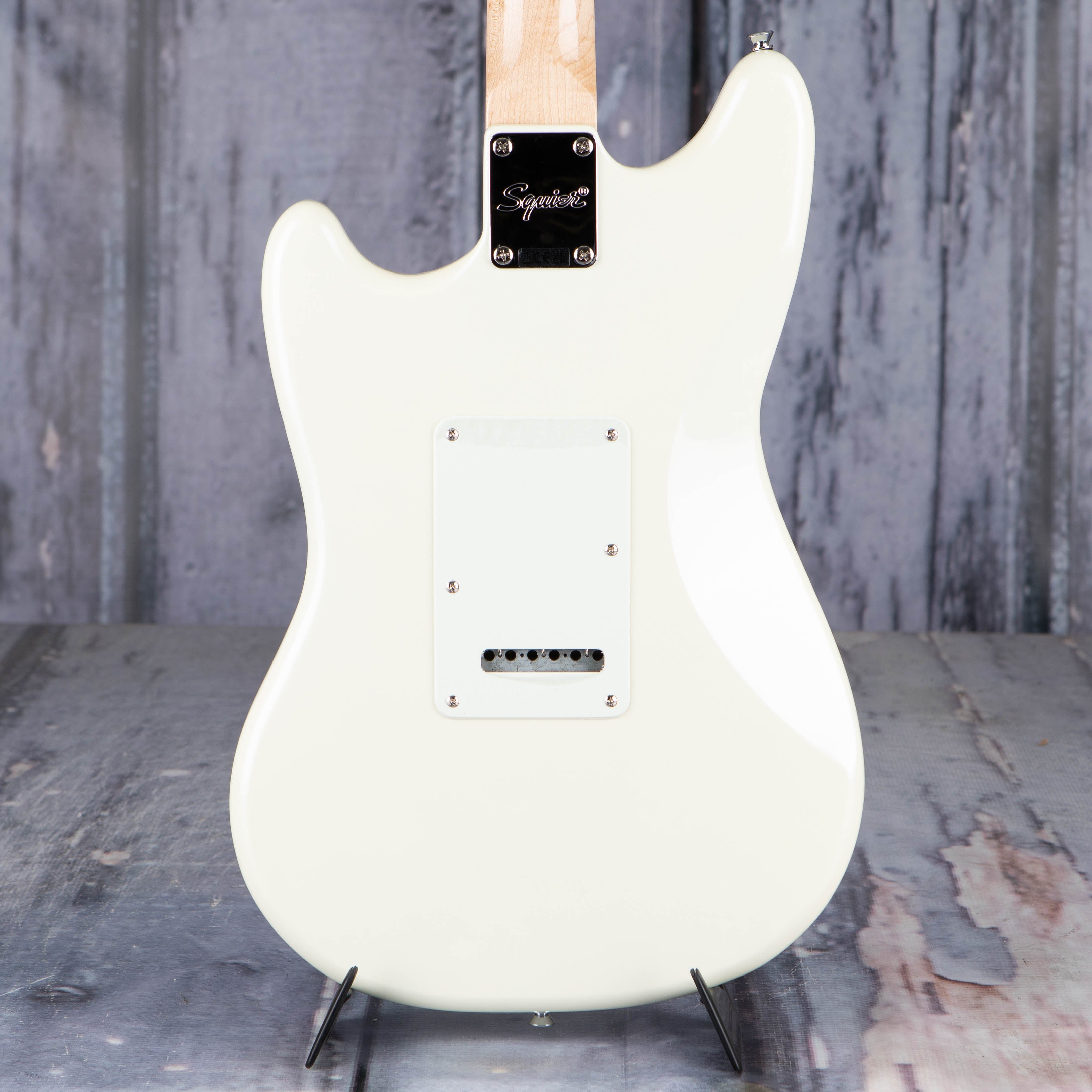 Squier Paranormal Cyclone Electric Guitar, Pearl White, back closeup