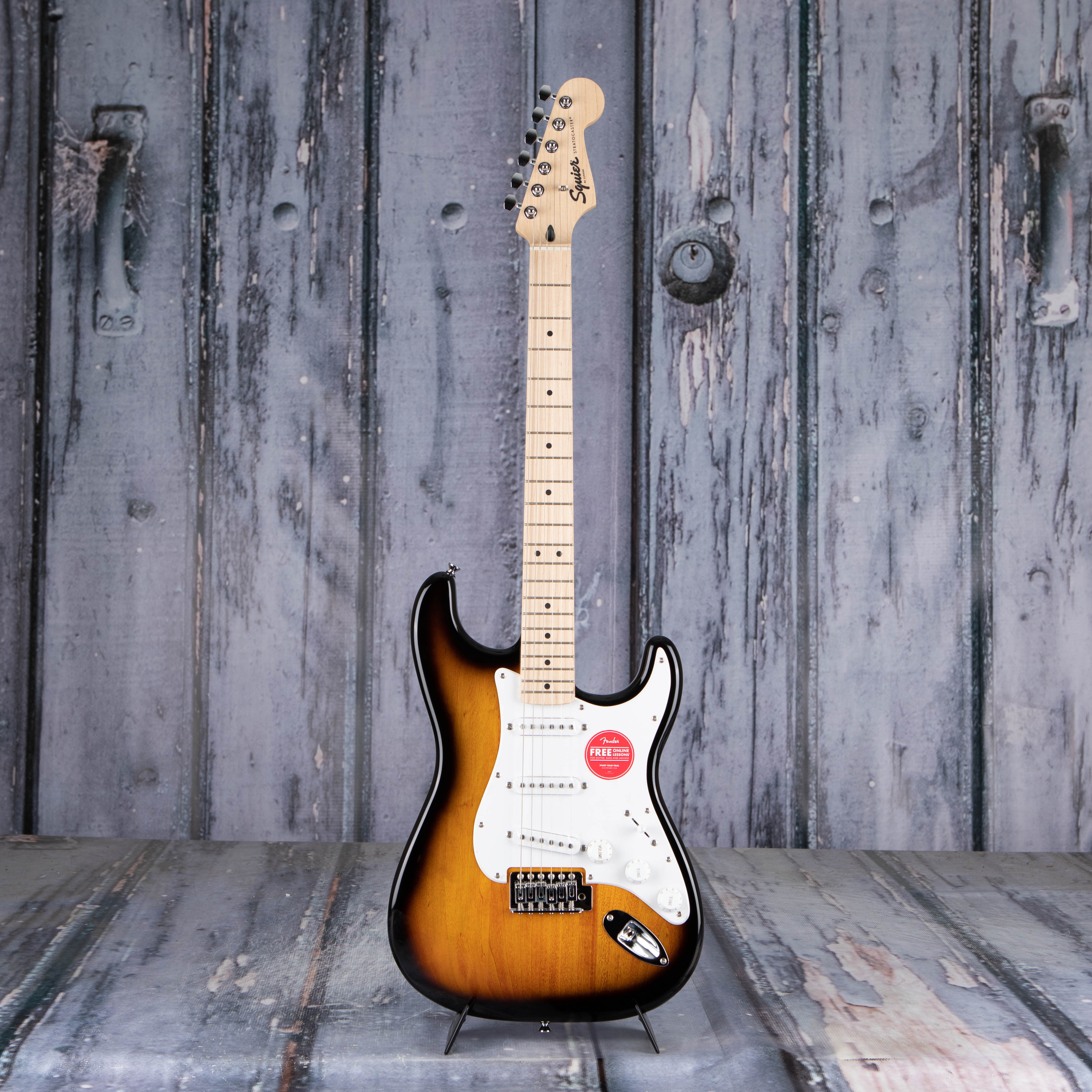 Squier Sonic Stratocaster Electric Guitar, 2-Color Sunburst, front