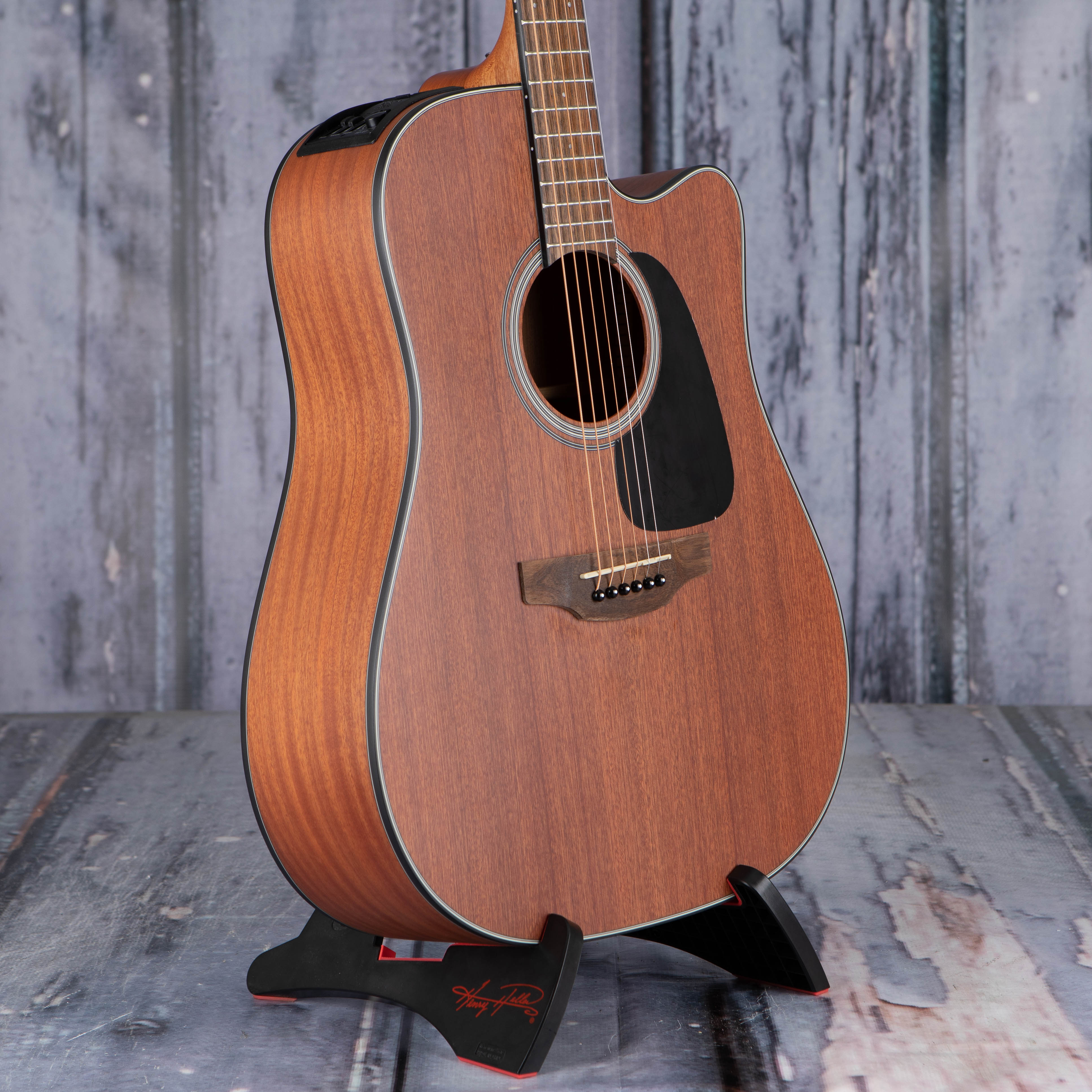 Takamine GD11MCE Dreadnought Acoustic/Electric Guitar, Natural, angle