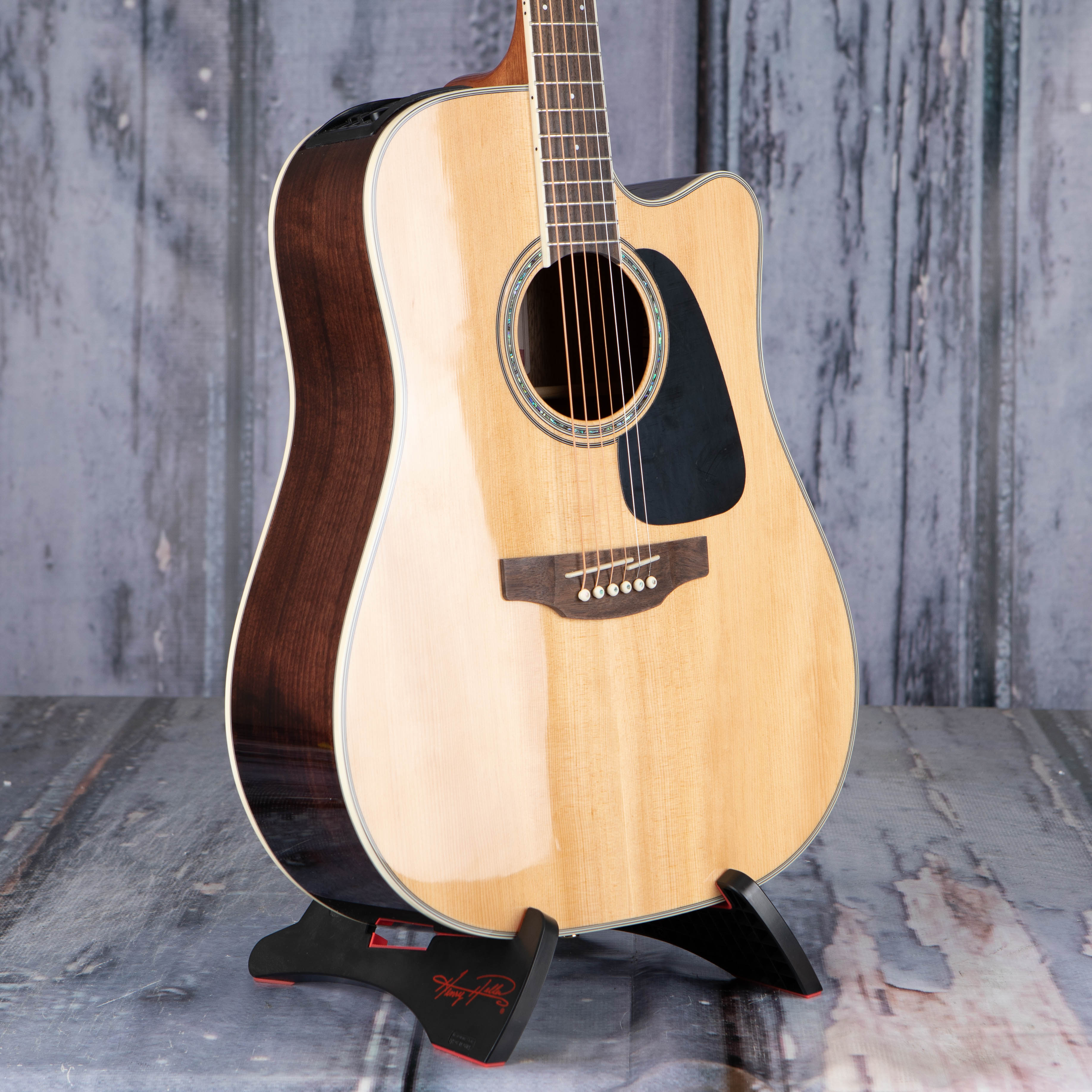 Takamine GD51CE Dreadnought Acoustic/Electric Guitar, Natural, angle