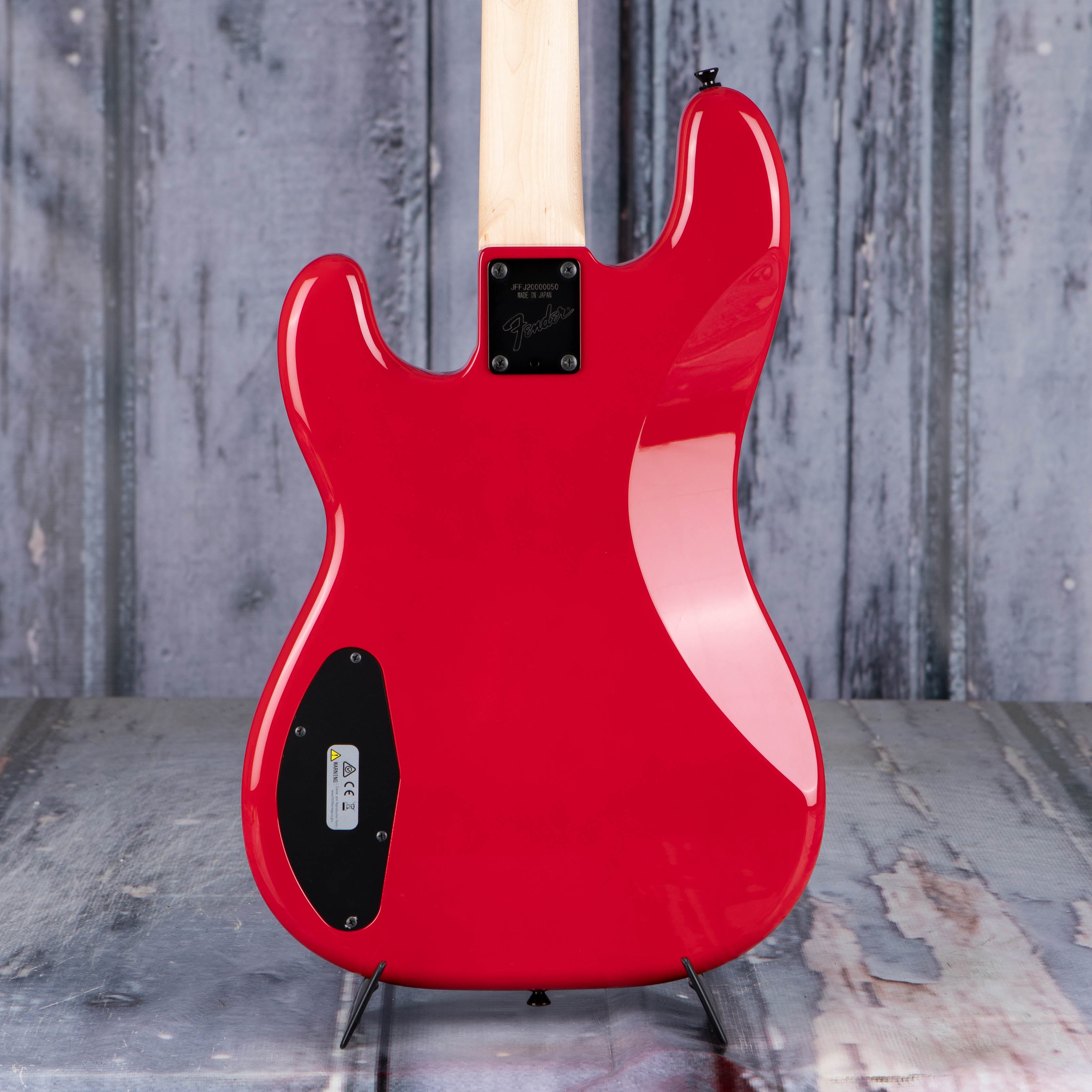 Used Fender Boxer Series Precision Bass Guitar, Torino Red, back closeup