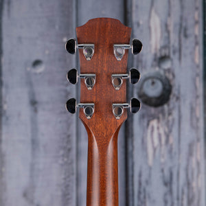 Yamaha A1R Dreadnought Acoustic/Electric Guitar, Vintage Natural, back headstock