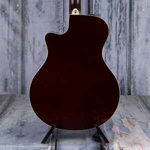 Yamaha APX600 Thinline Cutaway Acoustic/Electric Guitar, Natural, back closeup
