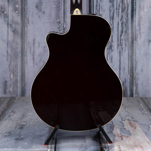 Yamaha APX600 Thinline Cutaway Acoustic/Electric Guitar, Old Violin Sunburst, back closeup