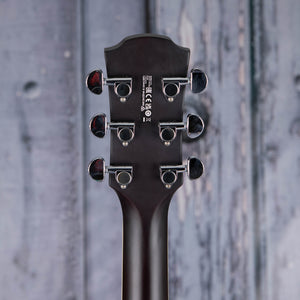 Yamaha APX600 Thinline Cutaway Acoustic/Electric Guitar, Old Violin Sunburst, back headstock