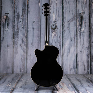 Yamaha CPX600 Medium Jumbo Cutaway Acoustic/Electric Guitar, Black, back