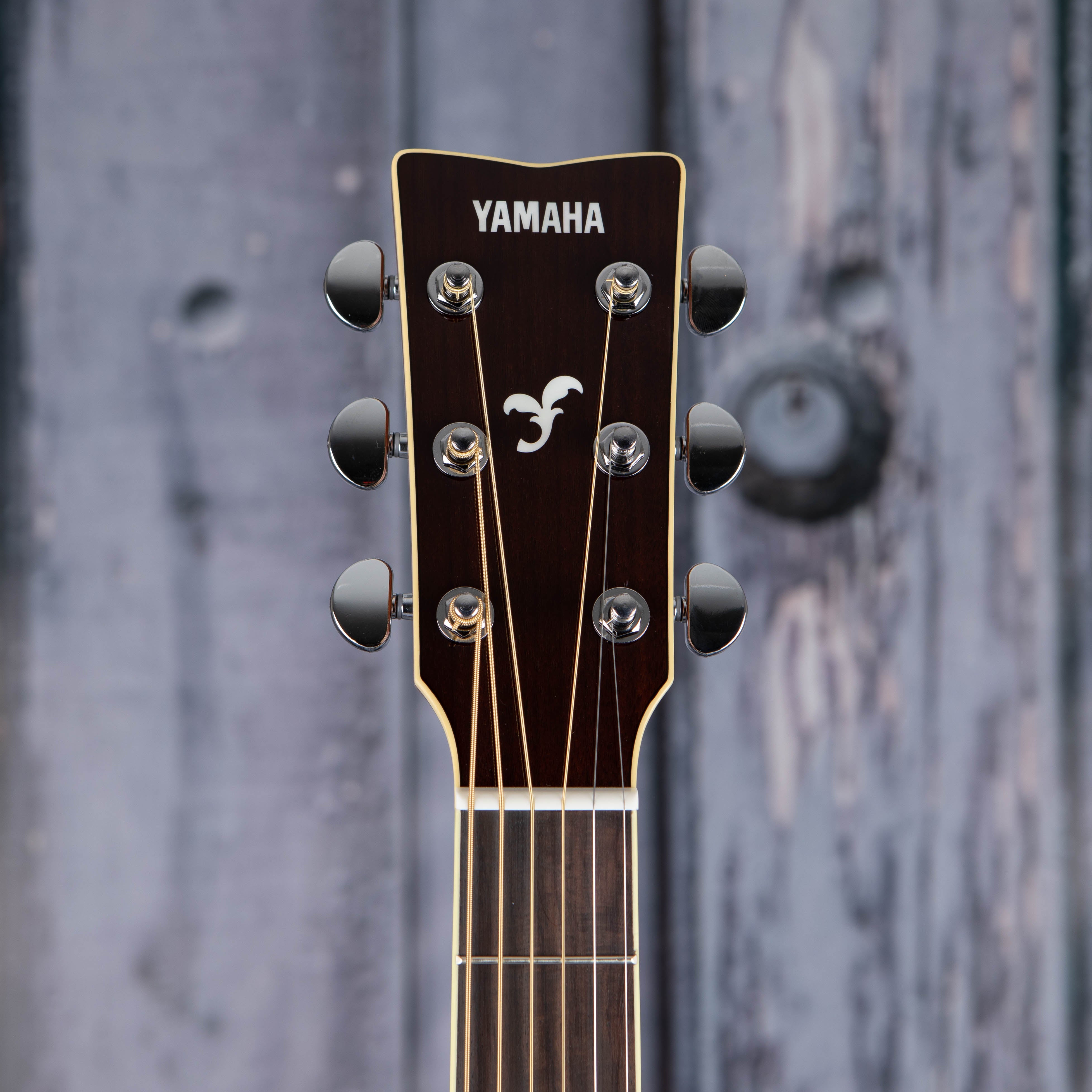 Yamaha FS830 Concert Acoustic Guitar, Natural, front headstock