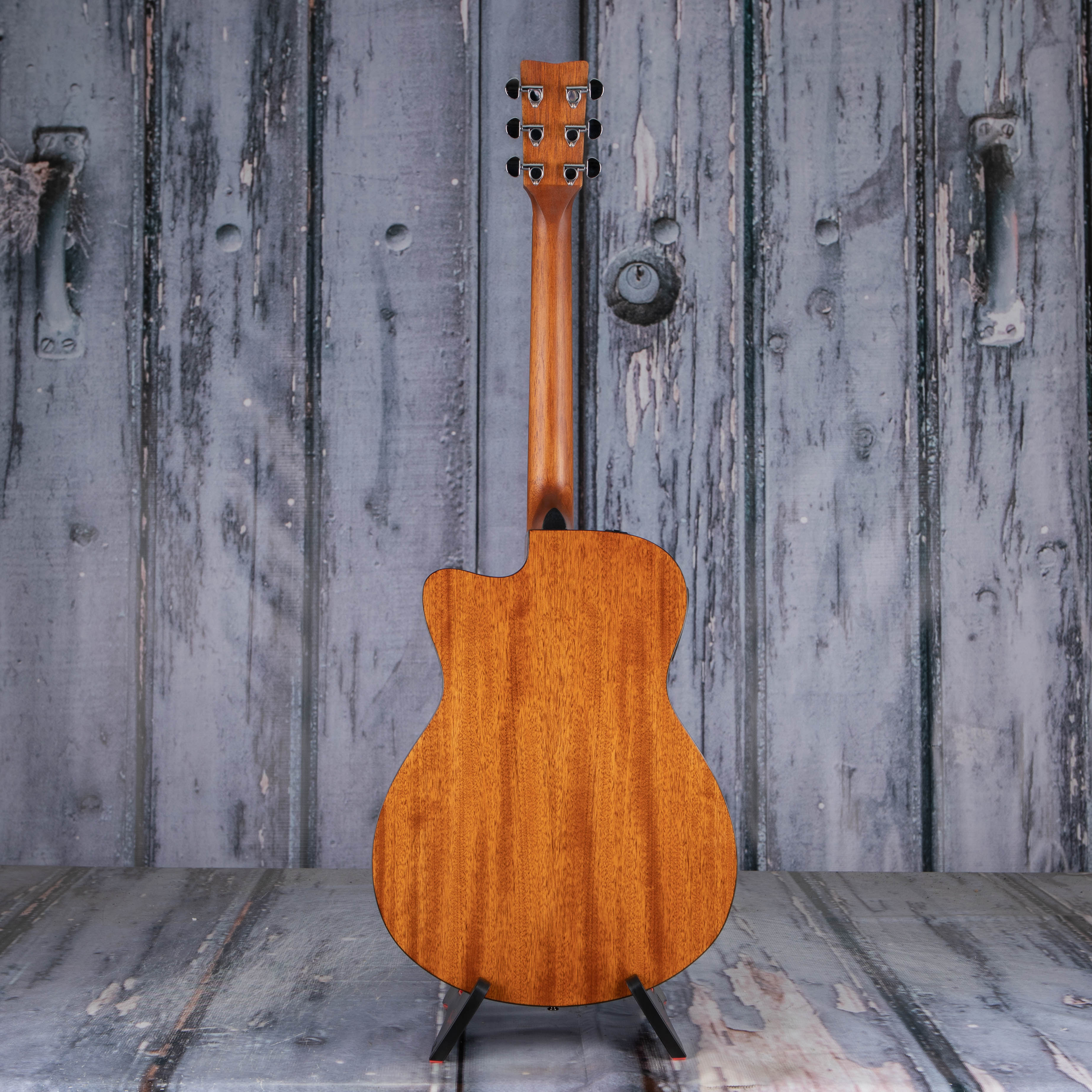 Yamaha FSX800C Concert Cutaway Acoustic/Electric Guitar, Natural, back