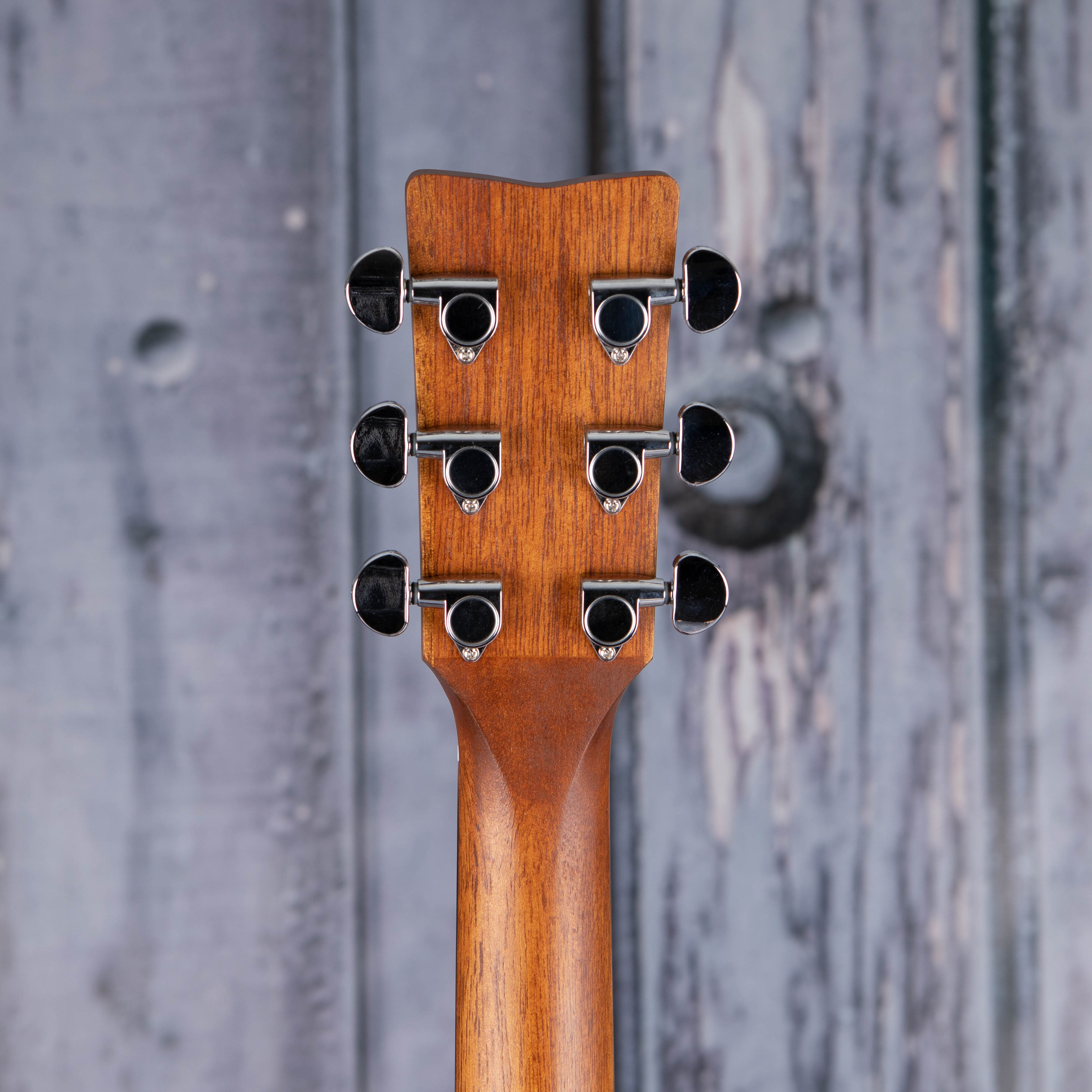 Yamaha FSX800C Concert Cutaway Acoustic/Electric Guitar, Natural, back headstock