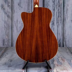 Yamaha FSX830C Concert Acoustic/Electric Guitar, Brown Sunburst, back closeup