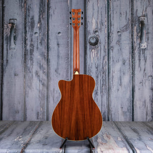 Yamaha FSX830C Concert Acoustic/Electric Guitar, Brown Sunburst, back