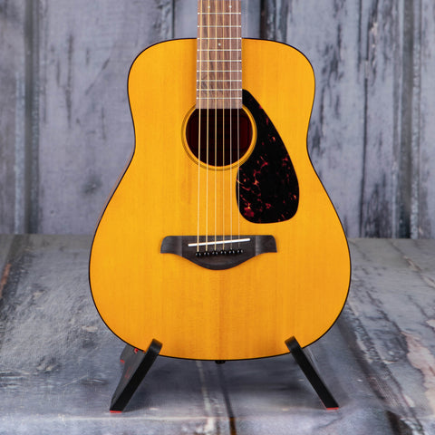 Yamaha JR1 3/4-Scale Folk Acoustic Guitar, Natural, front closeup