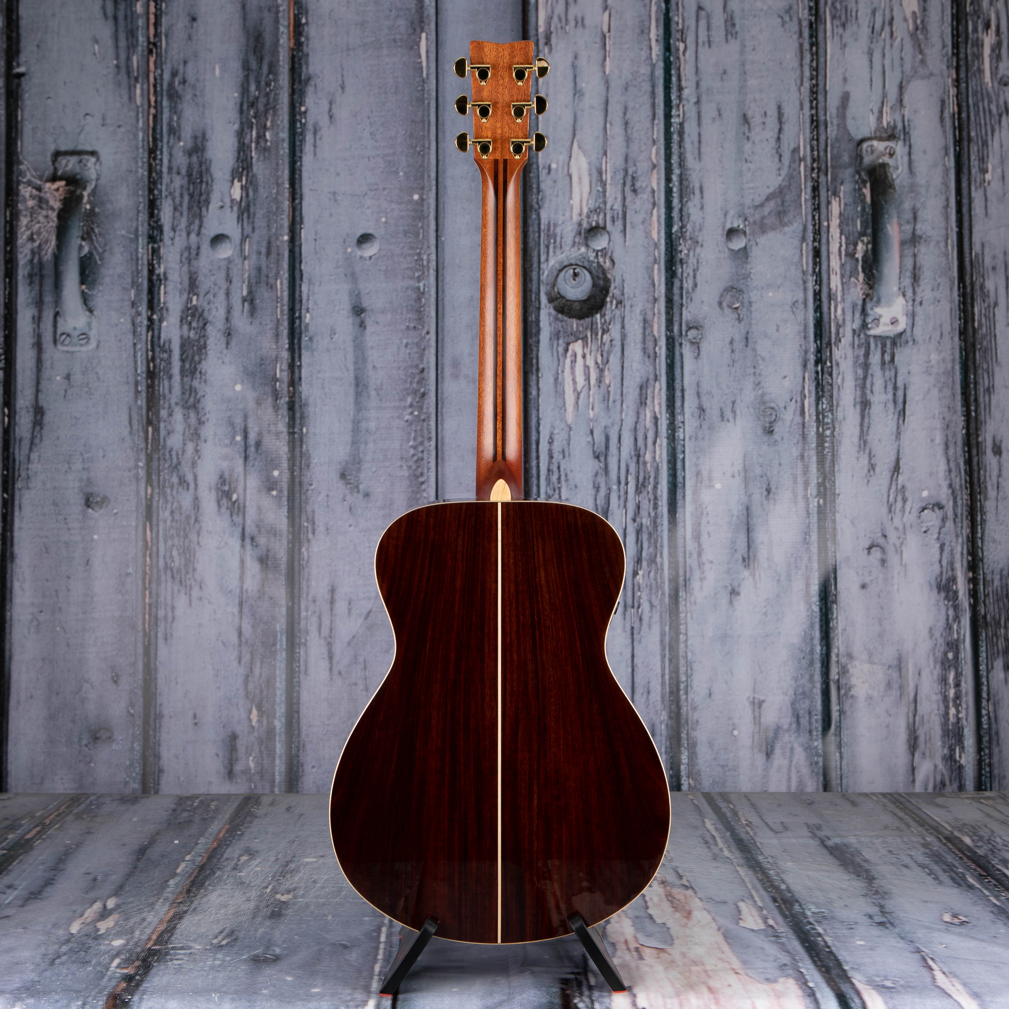 Yamaha LS-TA TransAcoustic Acoustic/Electric Guitar, Brown Sunburst, back