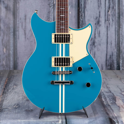 Yamaha Revstar Standard RSS20 Electric Guitar, Swift Blue, front closeup