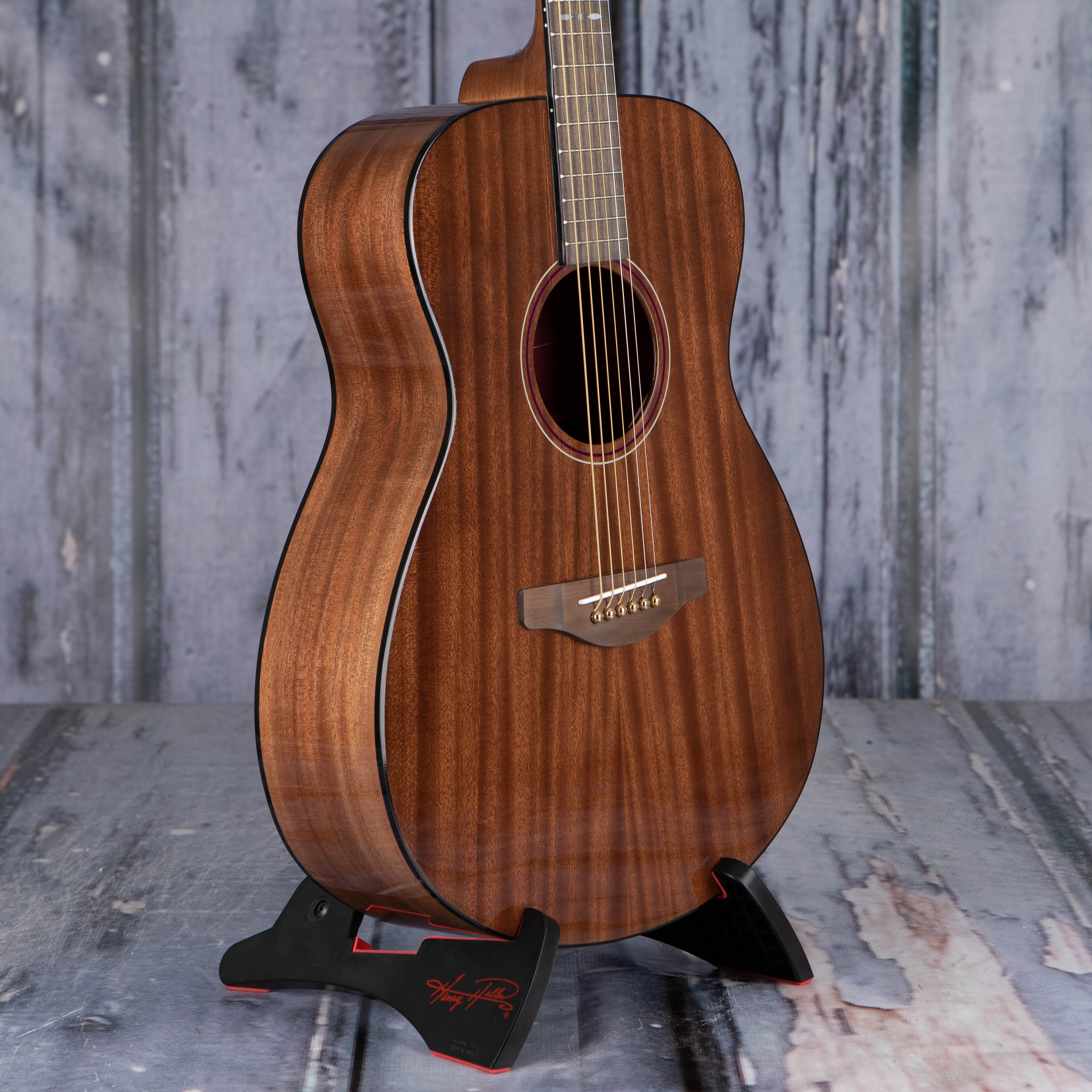Yamaha Storia III Acoustic/Electric Guitar, Chocolate Brown, angle