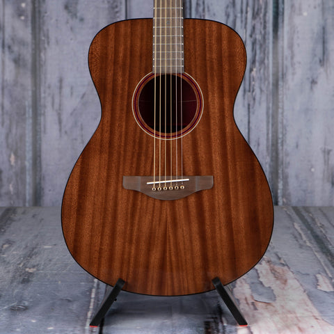 Yamaha Storia III Acoustic/Electric Guitar, Chocolate Brown, front closeup