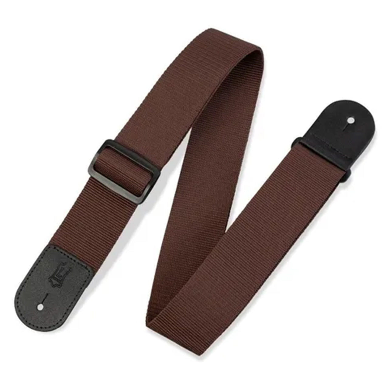 Levy's Single Tone Series 2" Poly Guitar Strap, Brown