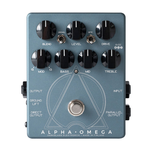 Darkglass Alpha Omega Dual Bass Preamp/OD Effects Pedal