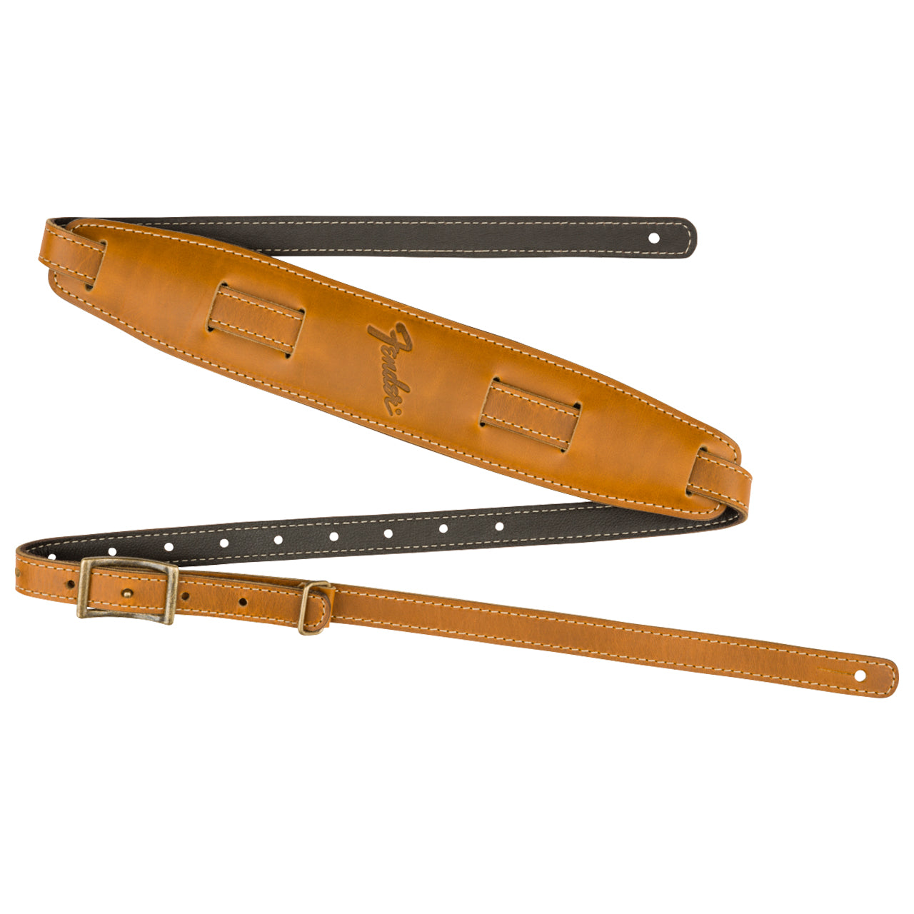 Fender leather guitar strap deals