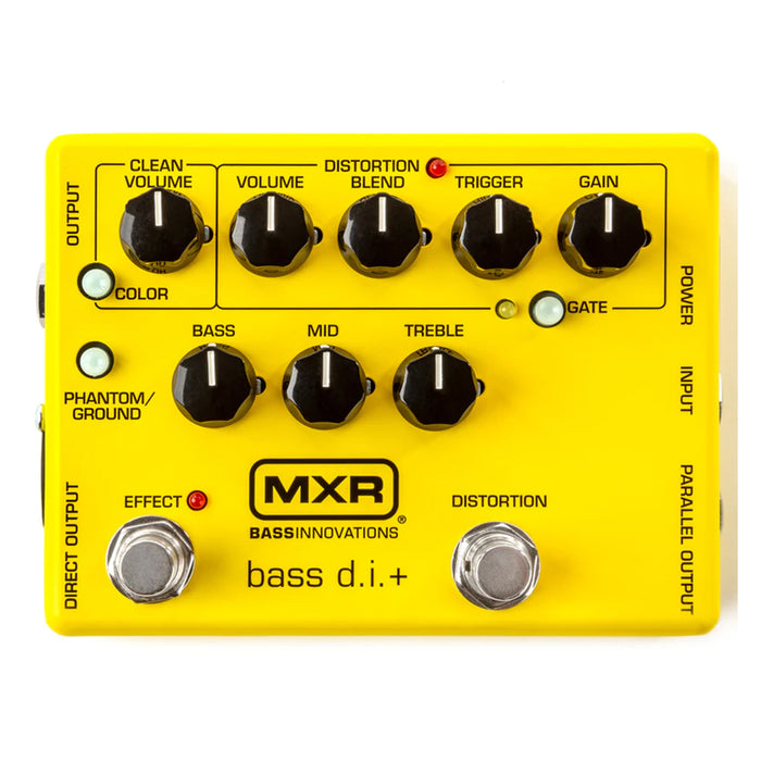 MXR M80 Bass DI+, Special Edition Yellow