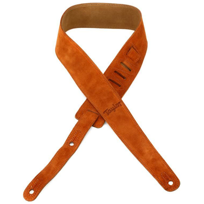 Taylor Embroidered 2.5" Suede Strap, Honey