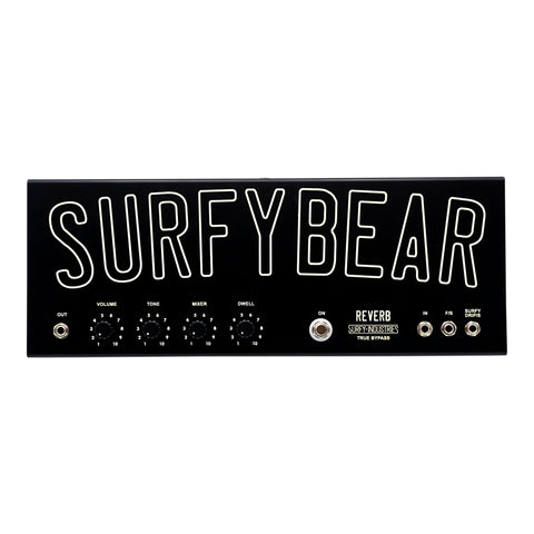 Surfy SurfyBear Metal Reverb V2.0 Effects Pedal, Black