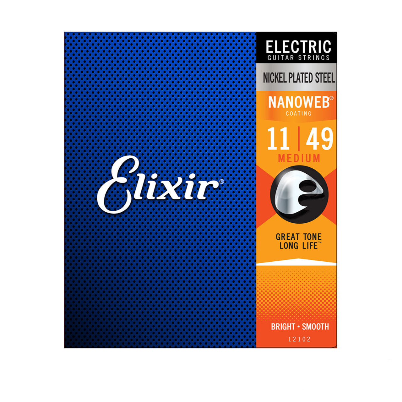 Elixir Medium Electric Nickel Plated Steel with NANOWEB® Coating