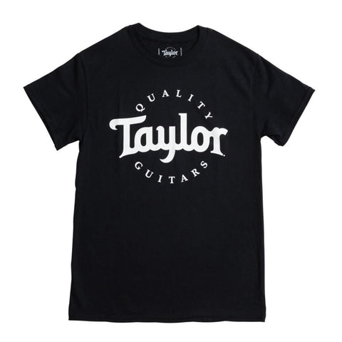 Taylor Men's Basic Black Logo Xtra Large T-Shirt, Black