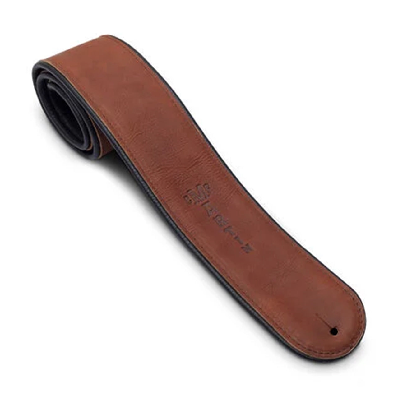 Martin Rolled Leather Guitar Strap, Brown