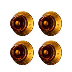 Gibson Top Hat Knobs 4-Pack, Vintage Amber