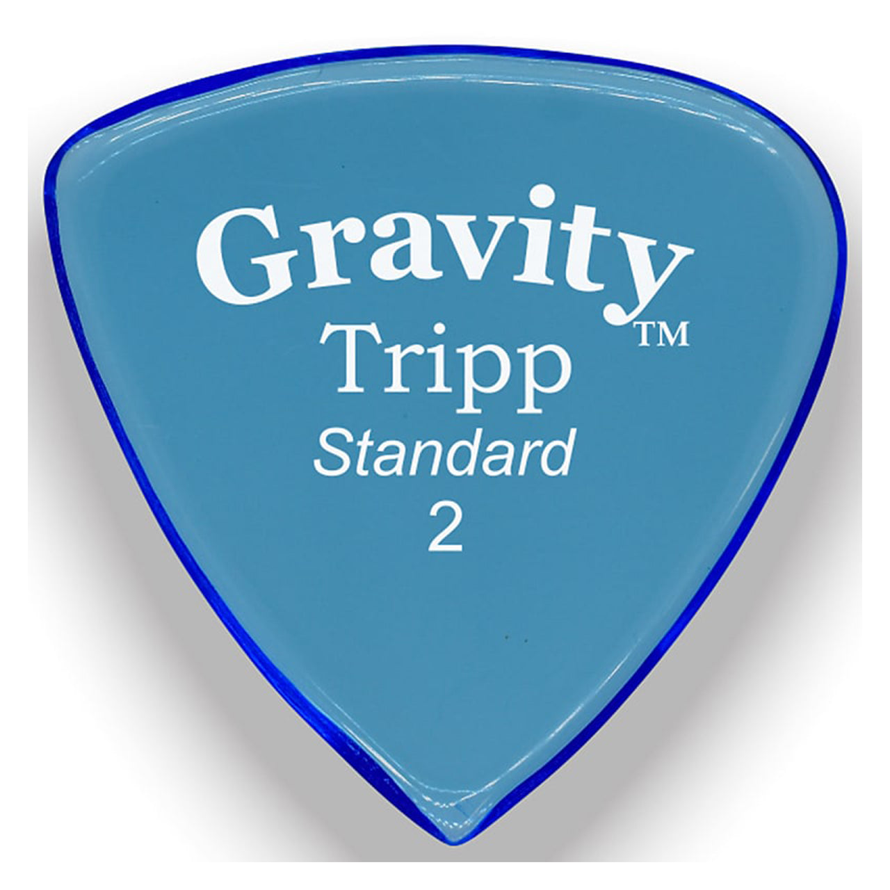 Gravity Picks Tripp Standard Polished Pick, 2mm, Blue