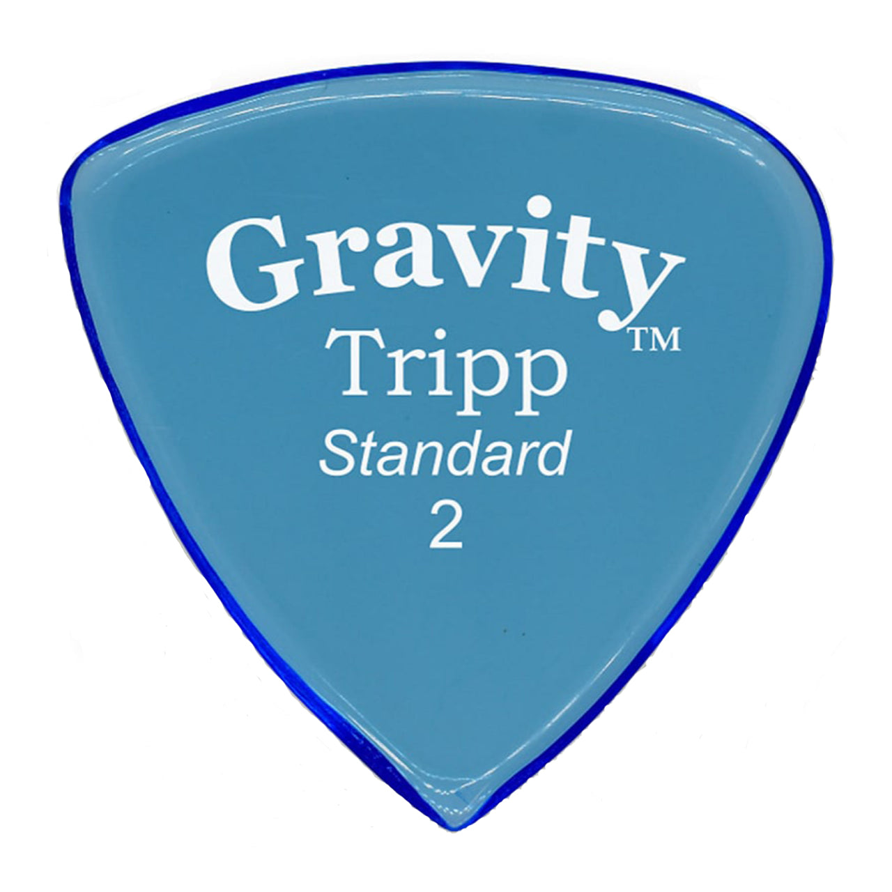 Gravity Picks Tripp Standard Polished Guitar Pick, 2mm, Blue