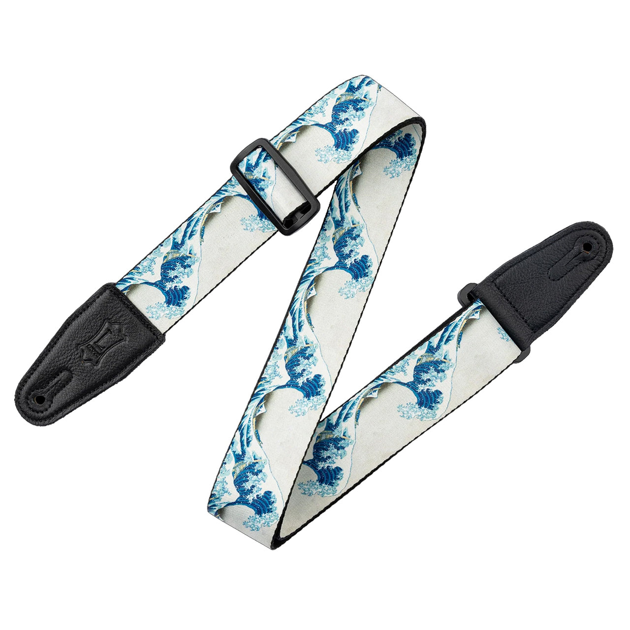 Levy's Masterpiece Series 2" Poly Guitar Strap, The Great Wave Off Kanawaga