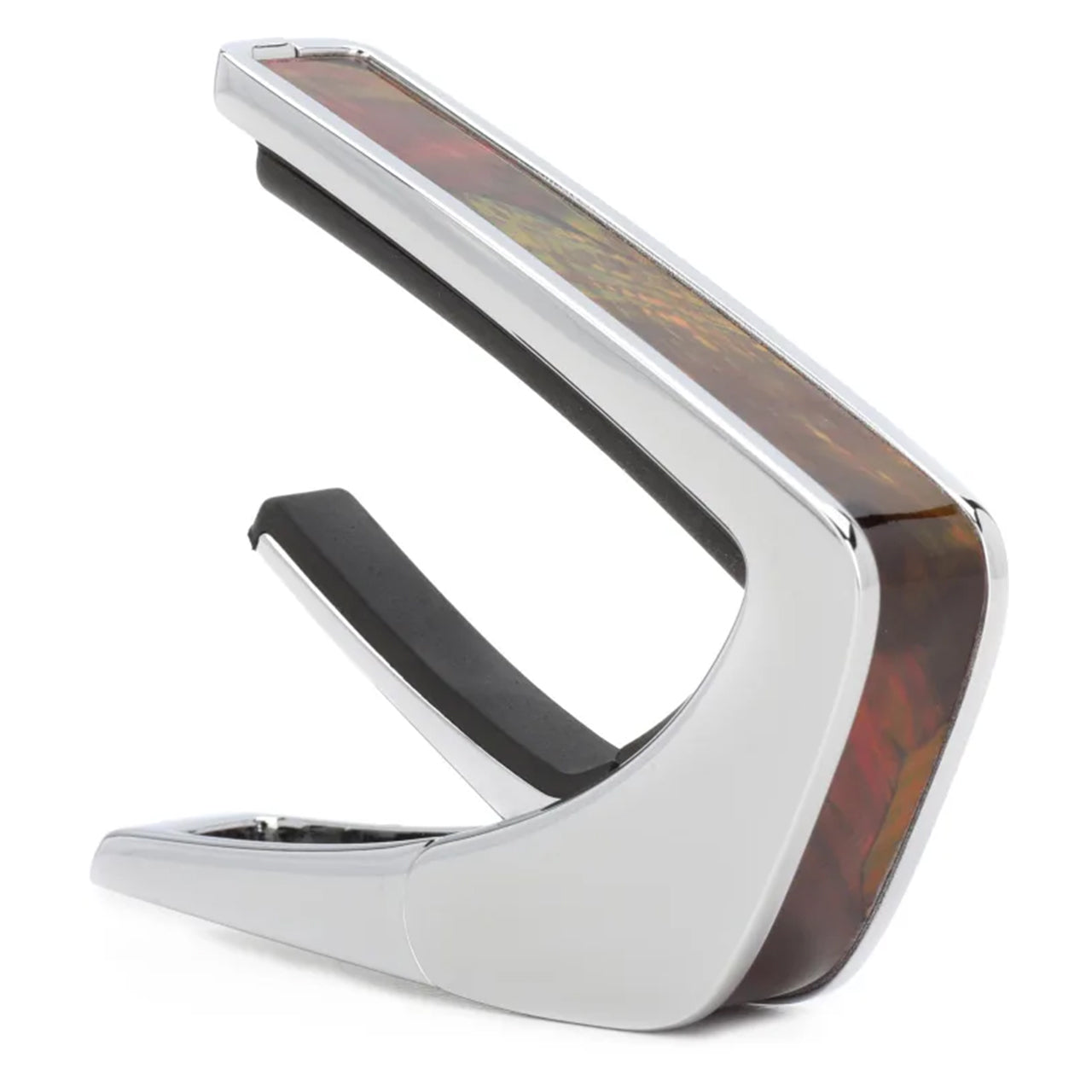 Thalia Shell Collection Guitar Capo, Chrome w/ Tennessee Whiskey Wing Inlay