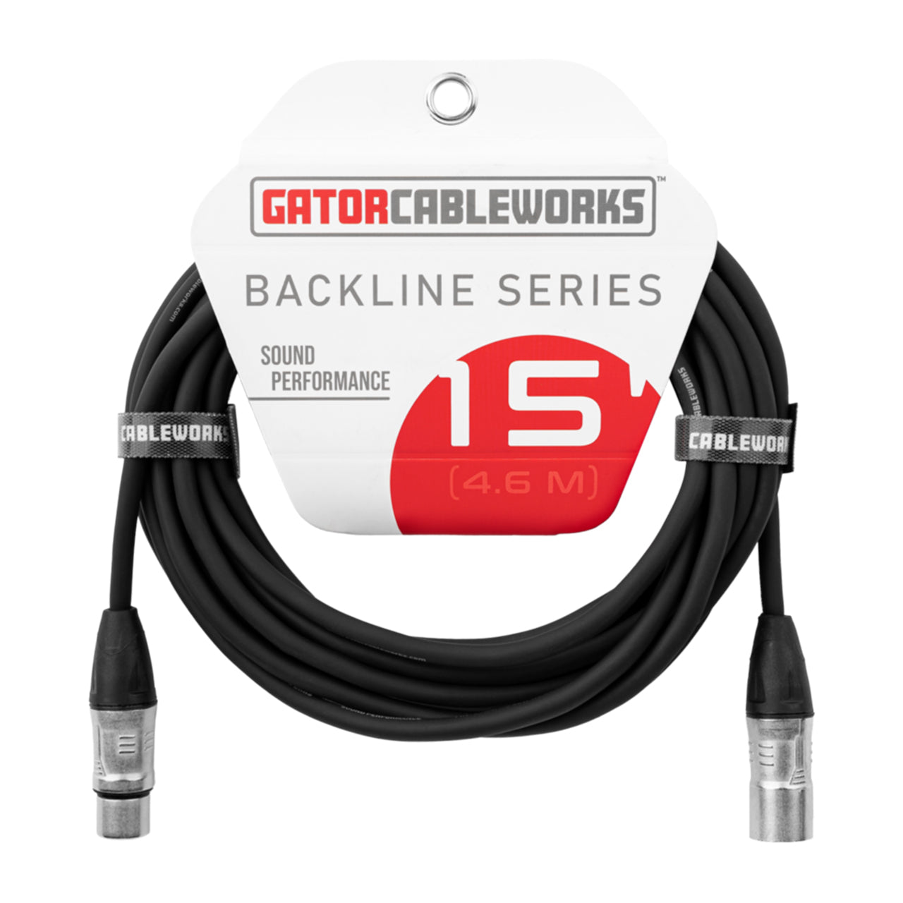 Gator Cableworks Backline Series GCWB-XLR-15 15ft XLR Microphone Cable