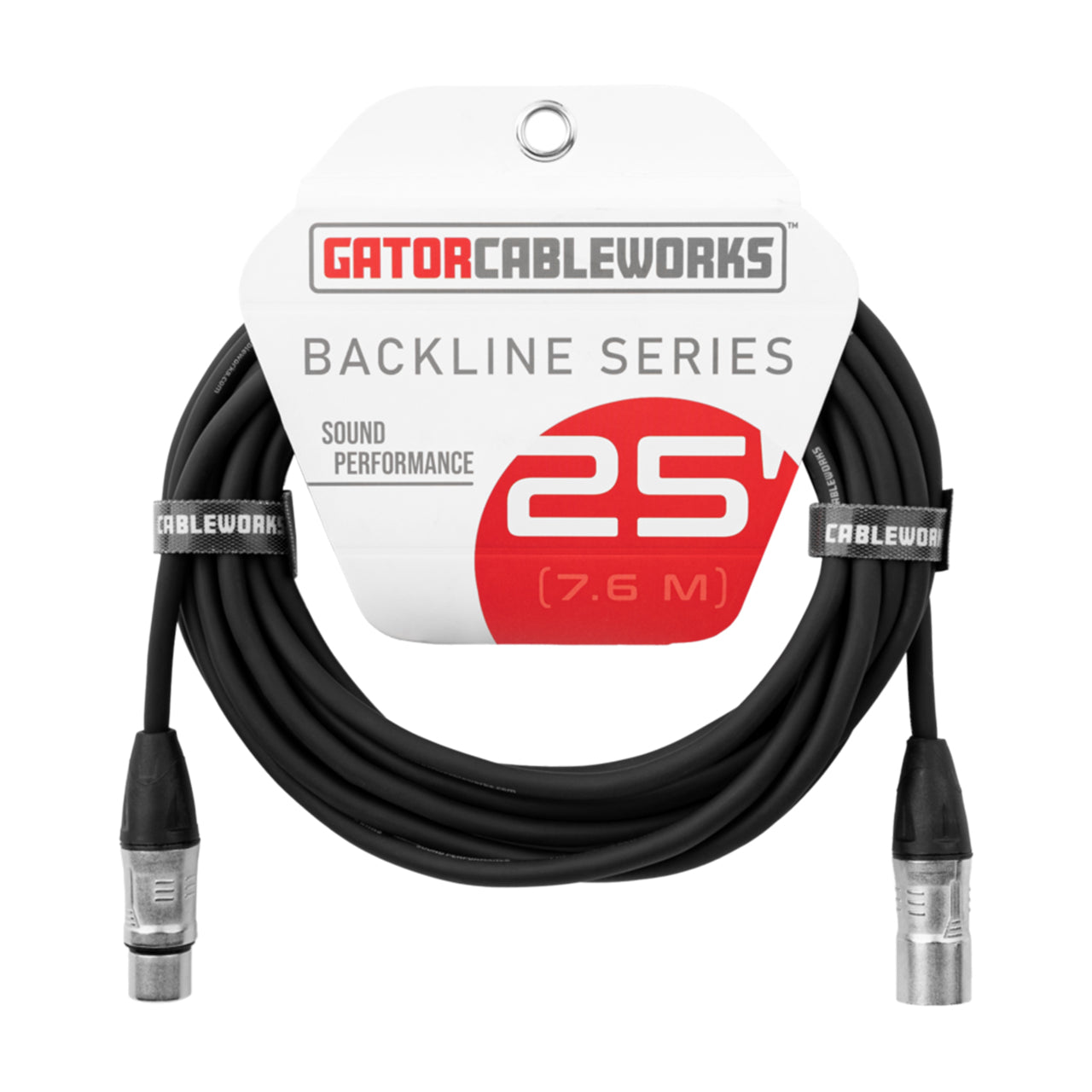 Gator Cableworks Backline Series GCWB-XLR-25 25ft XLR Microphone Cable