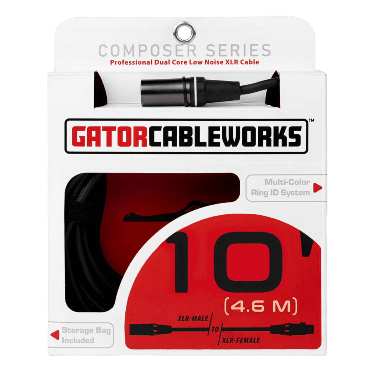 Gator Cableworks  Composer Series GCWC-XLR-10 10ft XLR Microphone Cable