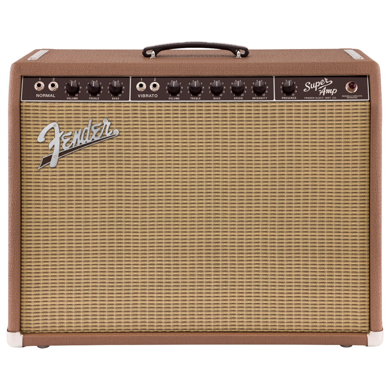 Fender '62 Super Combo Amplifier, Brown and Wheat