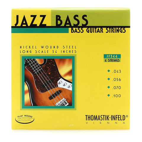 Thomastik-Infeld JF344 Nickel Wound Steel Long Scale 34" Jazz Electric Bass Strings, 43-100