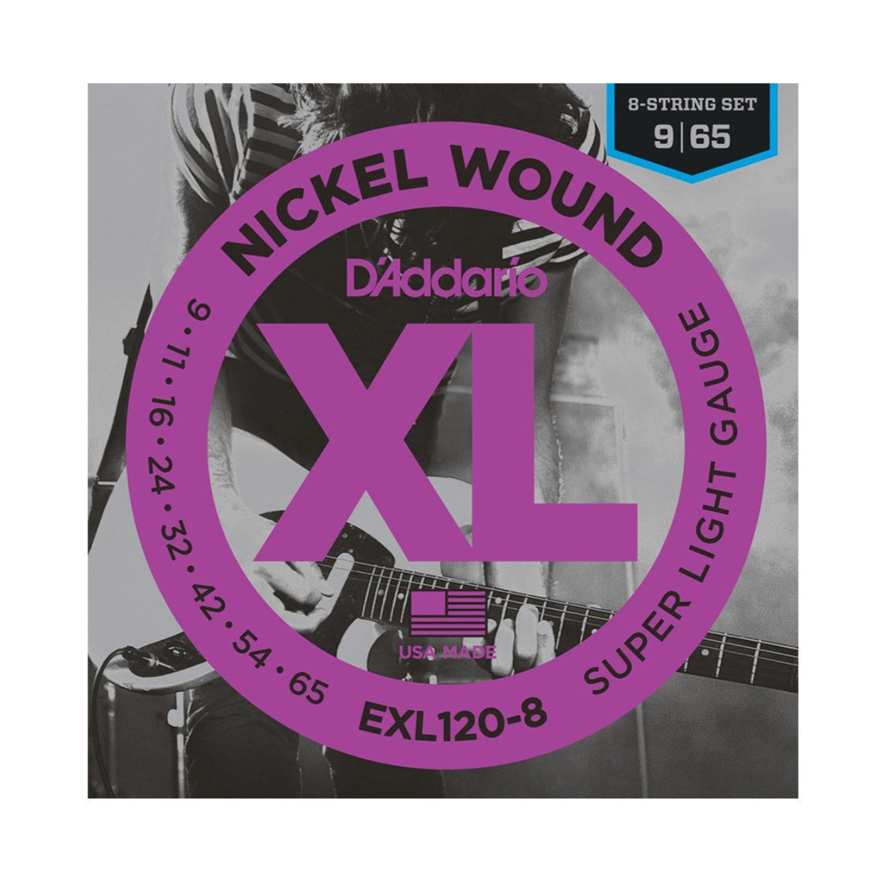 D'Addario EXL120-8 Nickel Wound 8-String (Super Light)