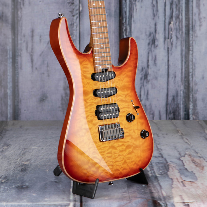 Charvel USA Select DK24 HSS 2PT CM QM, Autumn Glow