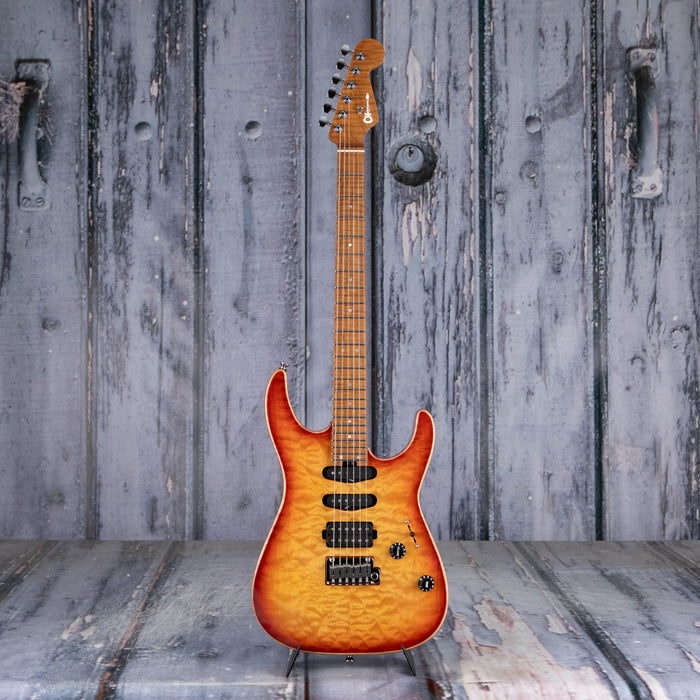 Charvel USA Select DK24 HSS 2PT CM QM, Autumn Glow