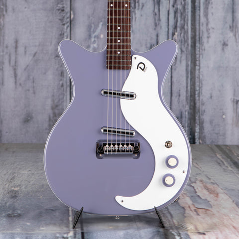 Danelectro Limited Edition '59M NOS+ Electric Guitar, Light Purple, front closeup