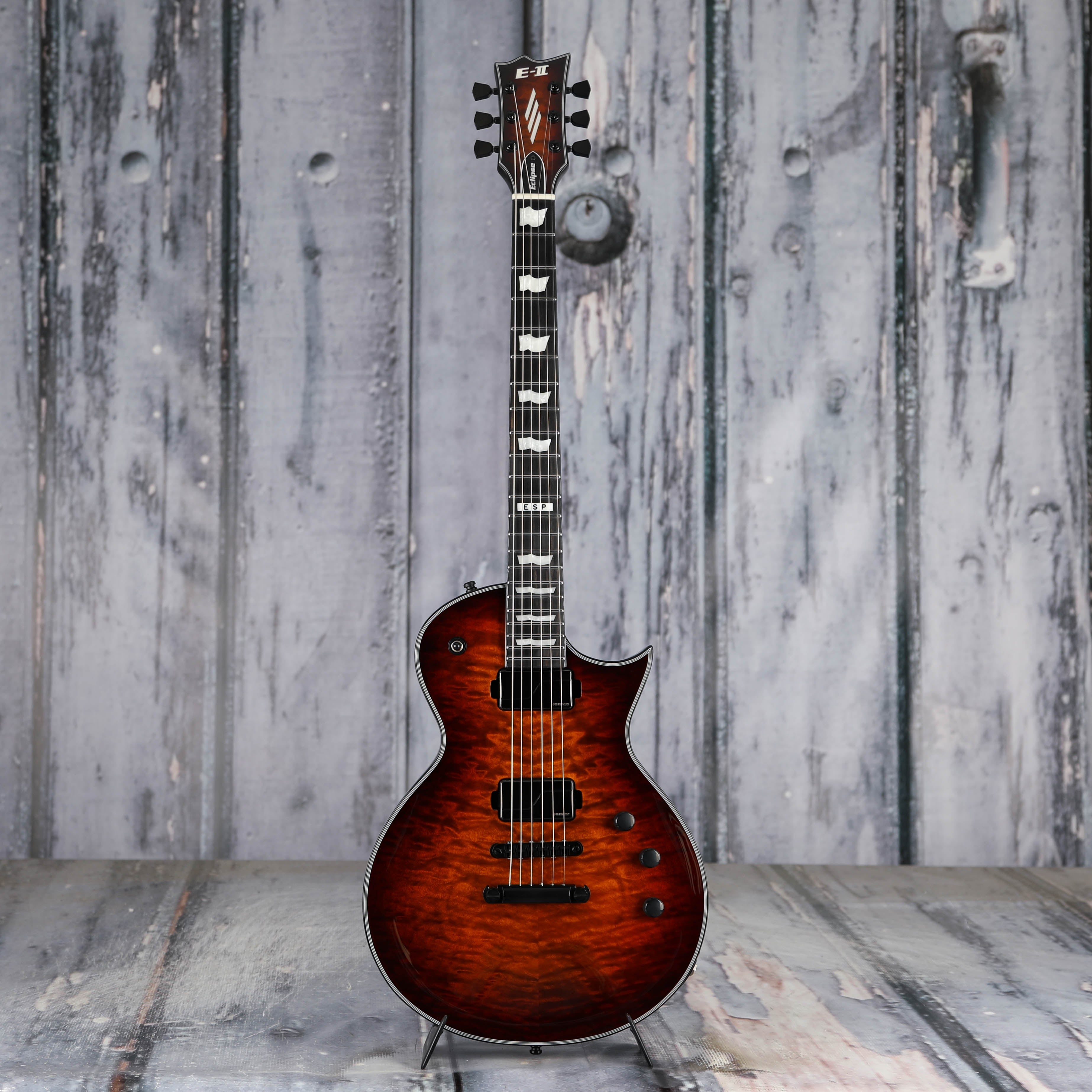 ESP E-II Eclipse QM, Tiger Eye Sunburst | For Sale | Replay